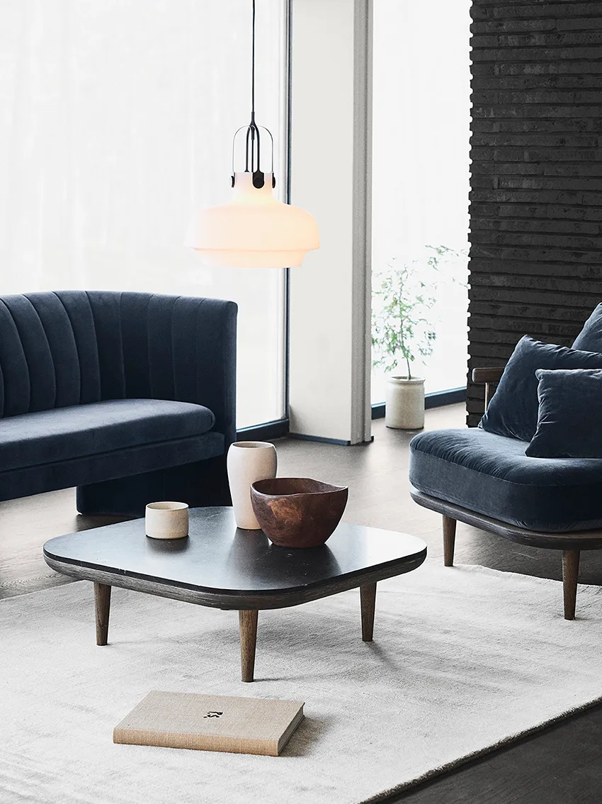 Tavolo Fly SC4, Rovere oliato affumicato, marmo nero &Tradition