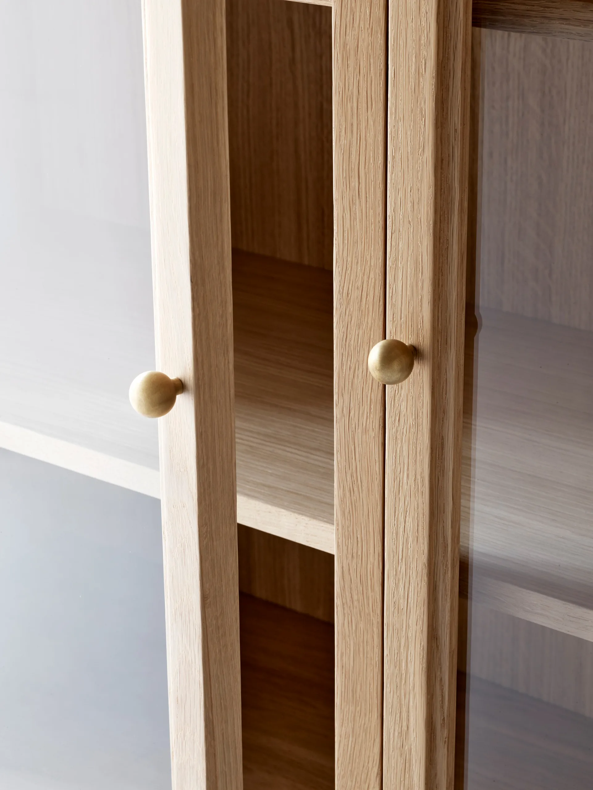 Vetrinetta Trace SC88 120x192x40 cm, Rovere naturale &Tradition