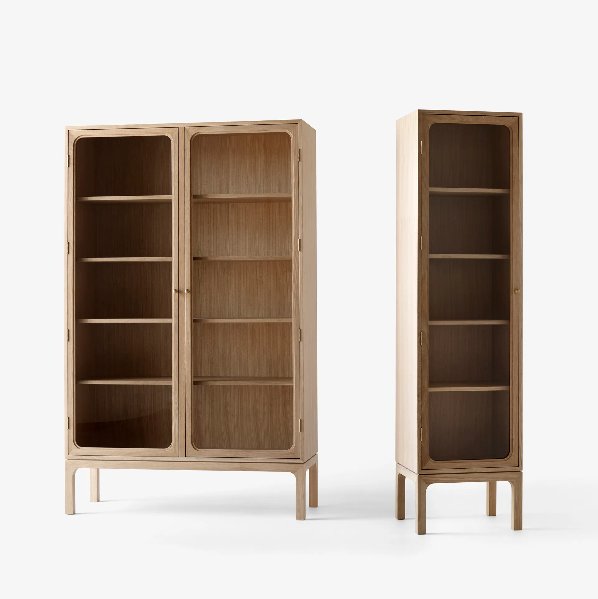 Vetrinetta Trace SC88 120x192x40 cm, Rovere naturale &Tradition