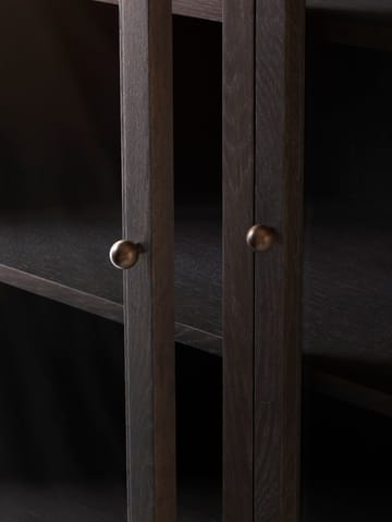 Vetrinetta Trace SC88 120x192x40 cm - Rovere tinto scuro - &Tradition
