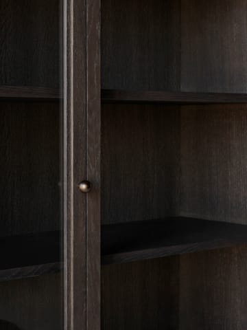 Vetrinetta Trace SC88 120x192x40 cm - Rovere tinto scuro - &Tradition