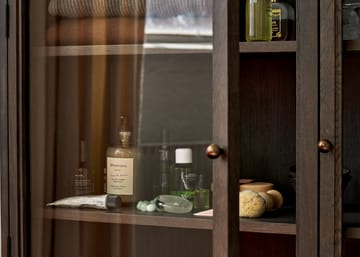 Vetrinetta Trace SC88 120x192x40 cm - Rovere tinto scuro - &Tradition