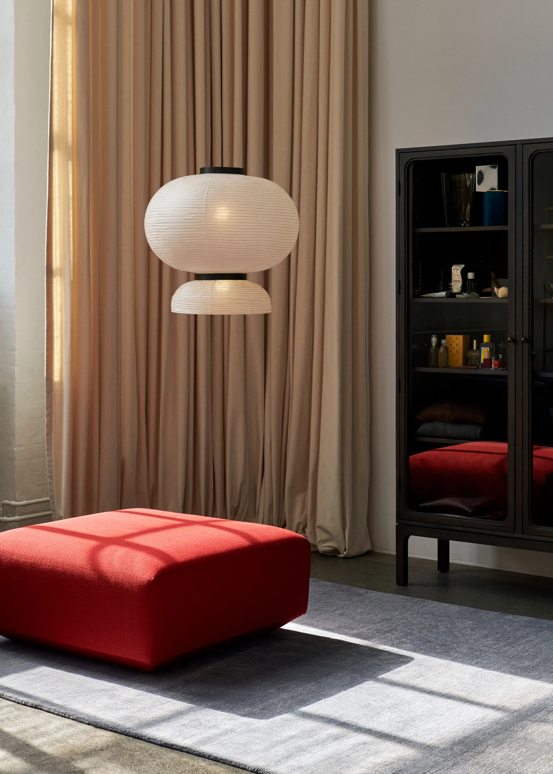 Vetrinetta Trace SC88 120x192x40 cm, Rovere tinto scuro &Tradition