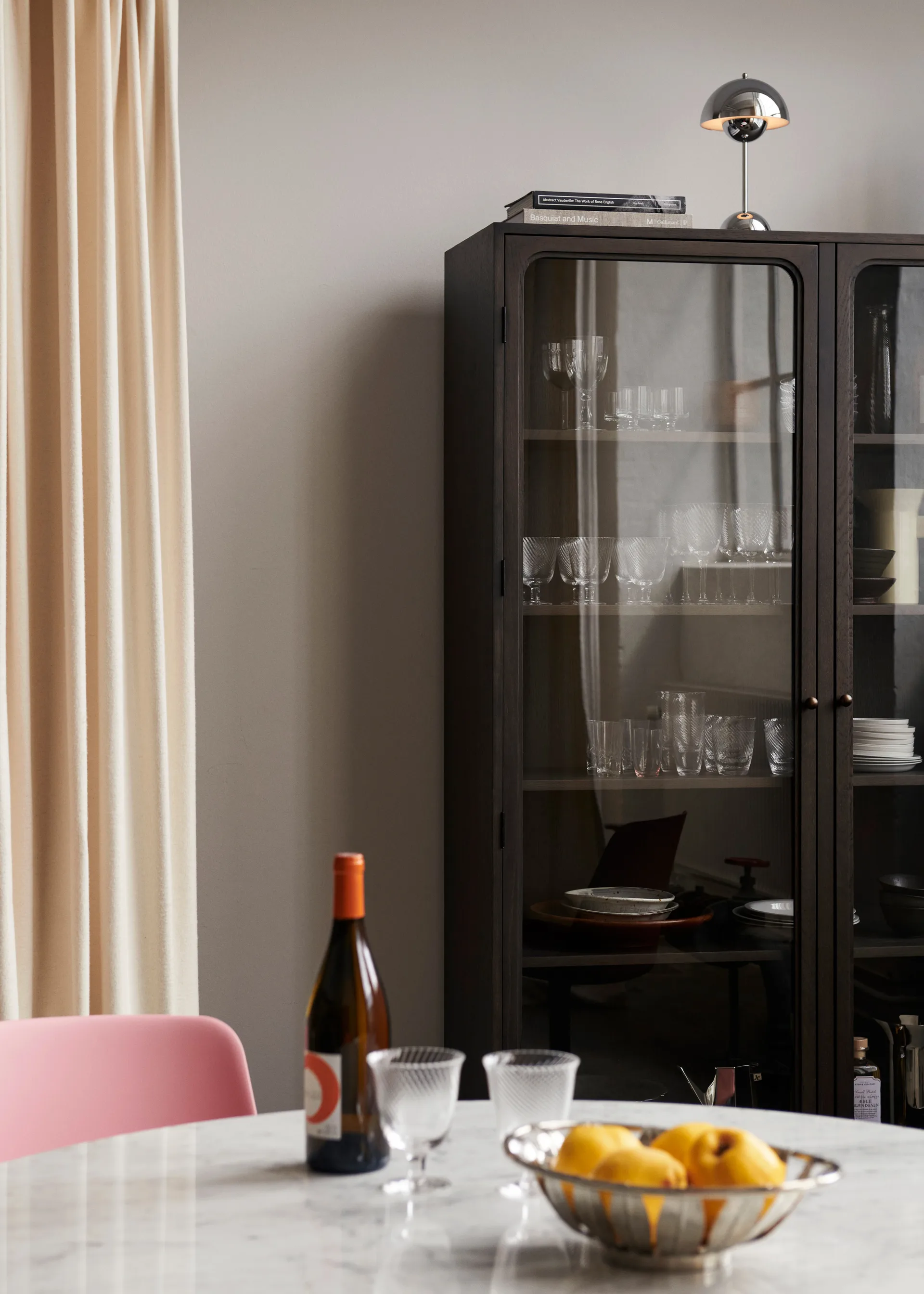 Vetrinetta Trace SC88 120x192x40 cm, Rovere tinto scuro &Tradition