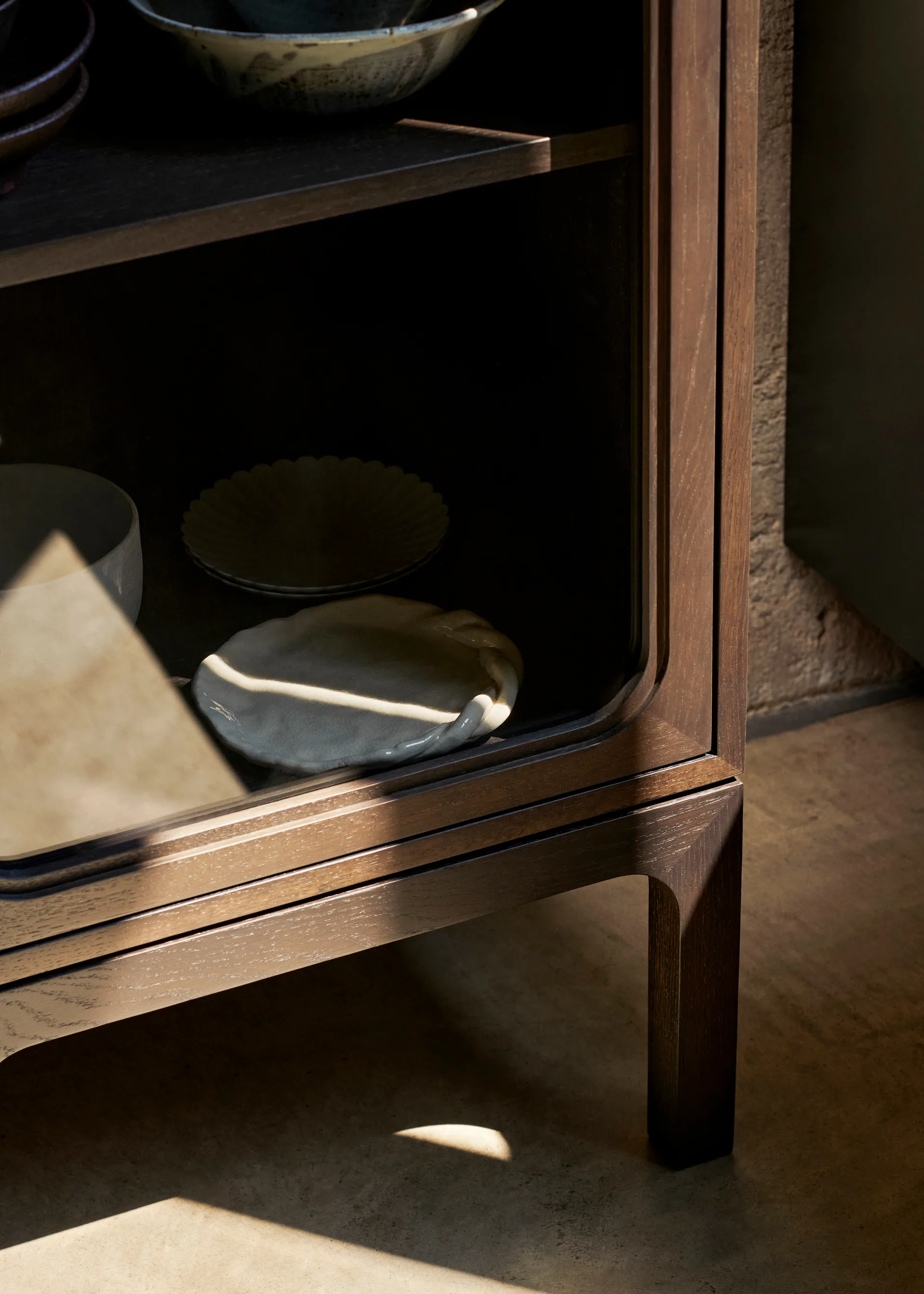 Vetrinetta Trace SC88 50x192x40 cm, Rovere tinto scuro &Tradition