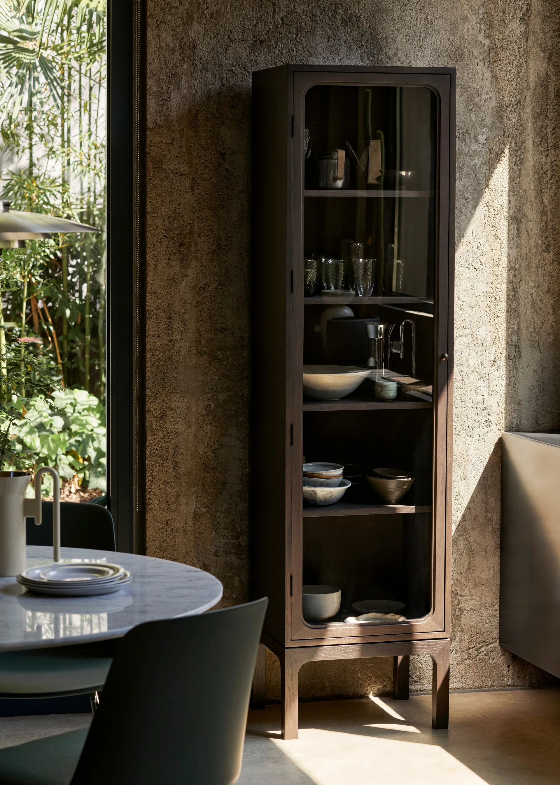 Vetrinetta Trace SC88 50x192x40 cm, Rovere tinto scuro &Tradition