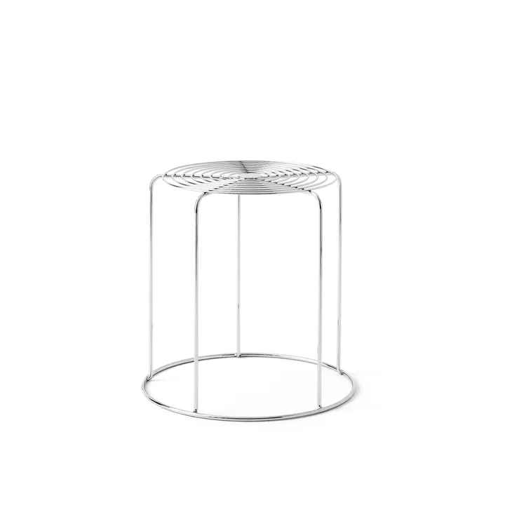 Wire VP11 sgabello rotondo - Acciaio inox, Ø44x42 cm - &Tradition