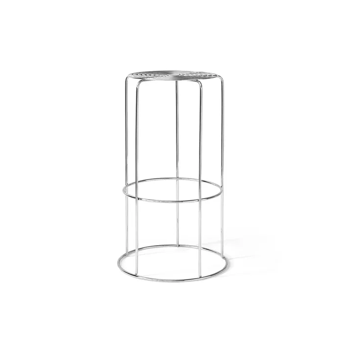 Wire VP16 sgabello da bar - Acciaio inossidabile, 75 cm - &Tradition