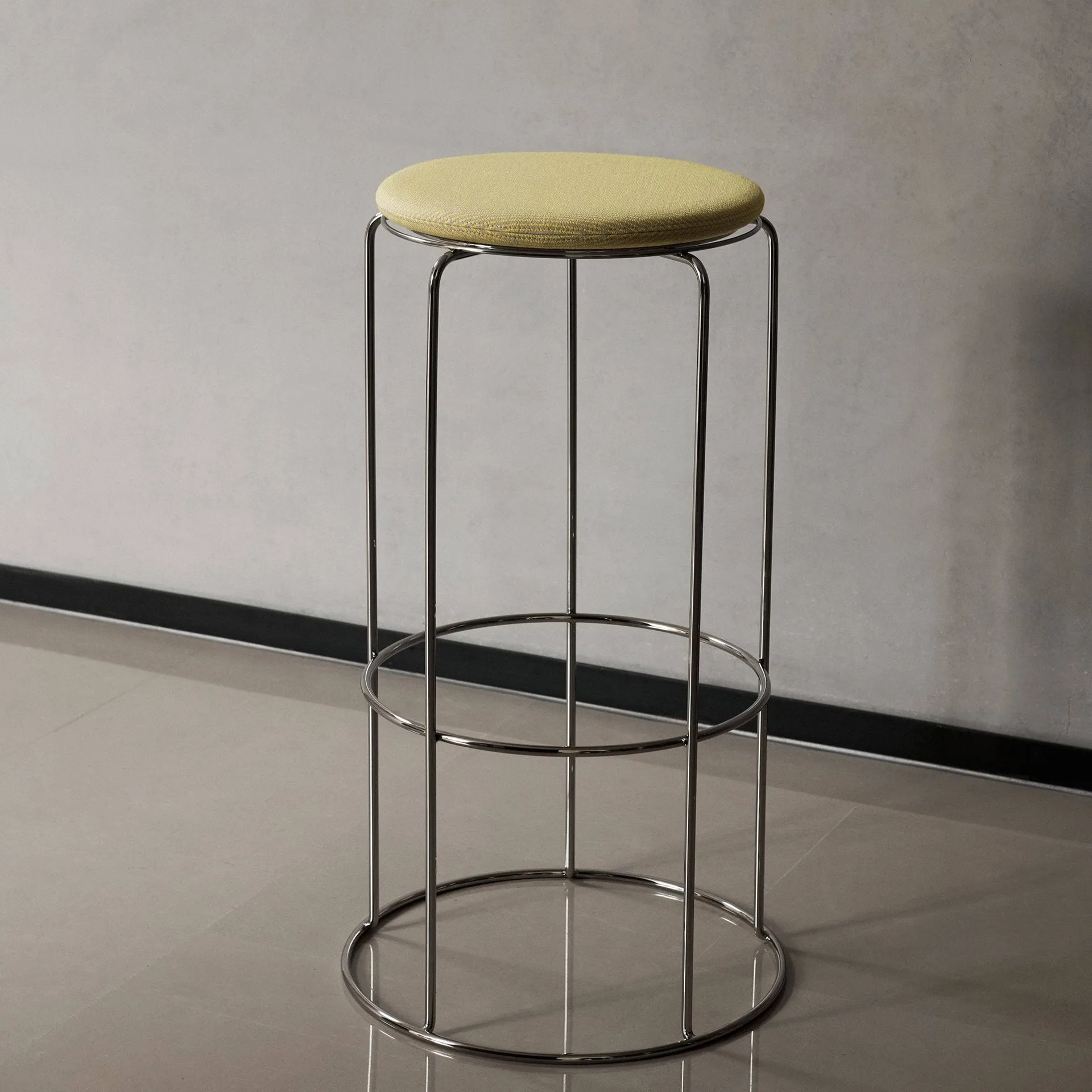 Wire VP16 sgabello da bar, Acciaio inossidabile, 75 cm &Tradition
