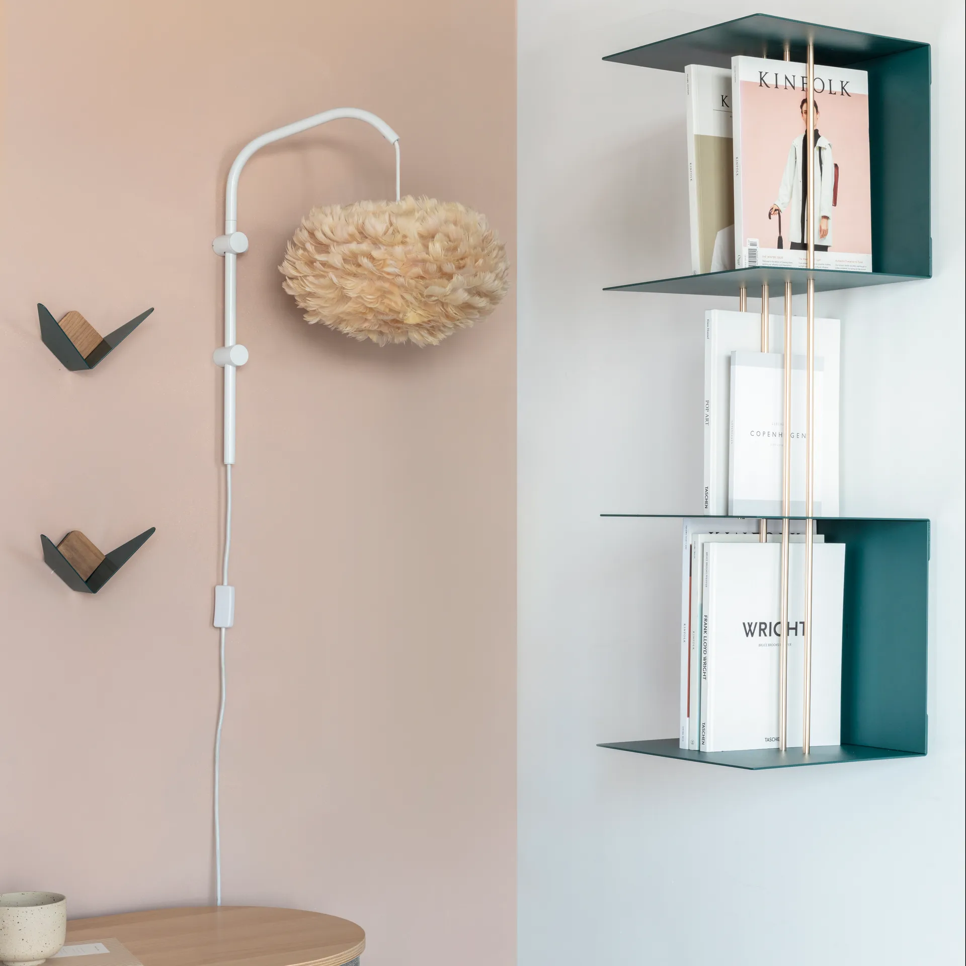 Appendiabiti da parete Willow mini, bianco Umage