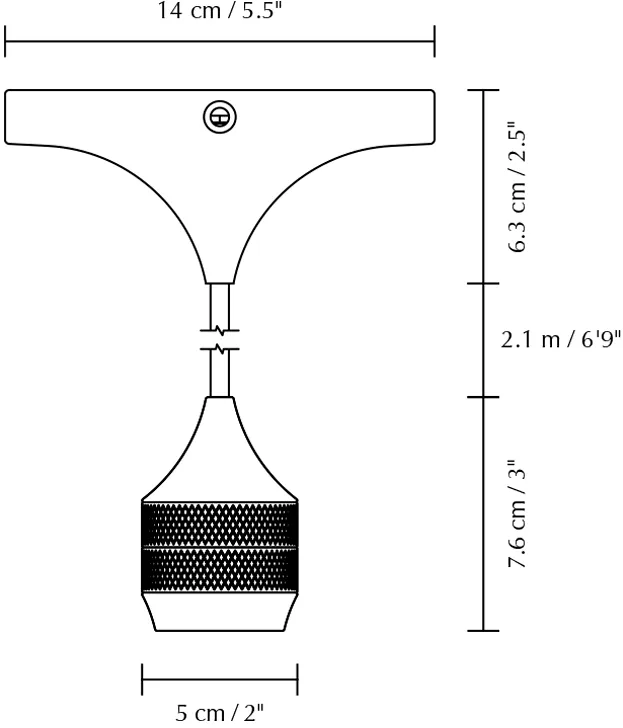 Cavo per lampada a sospensione Cord Set Pro , Acciaio spazzolato Umage