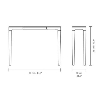 Consolle Heart'n'Soul 120 cm - Rovere-cloud grey - Umage