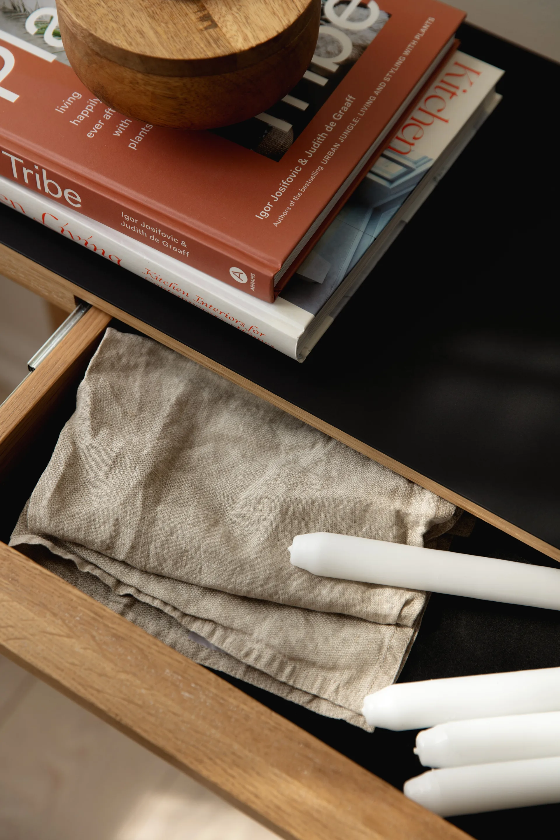 Consolle Heart'n'Soul 120 cm, Rovere-nero ossidiana  Umage