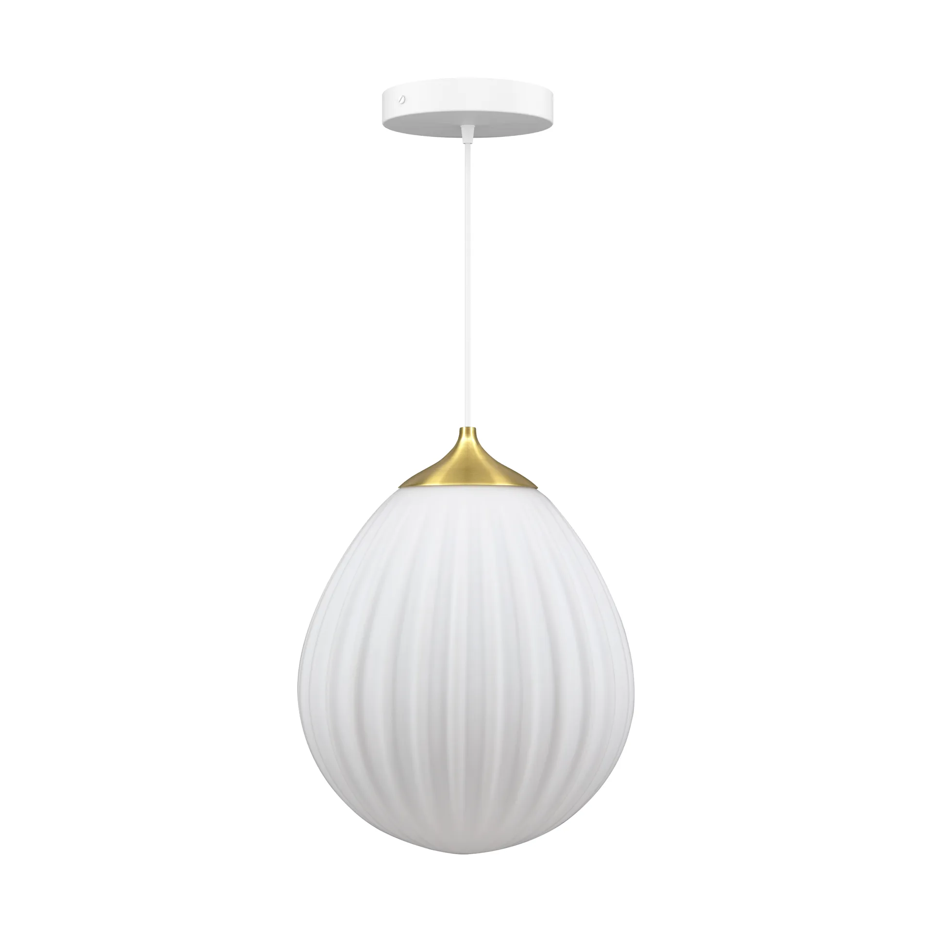 Lampada a sospensione Around The World medium, Ottone spazzolato Umage