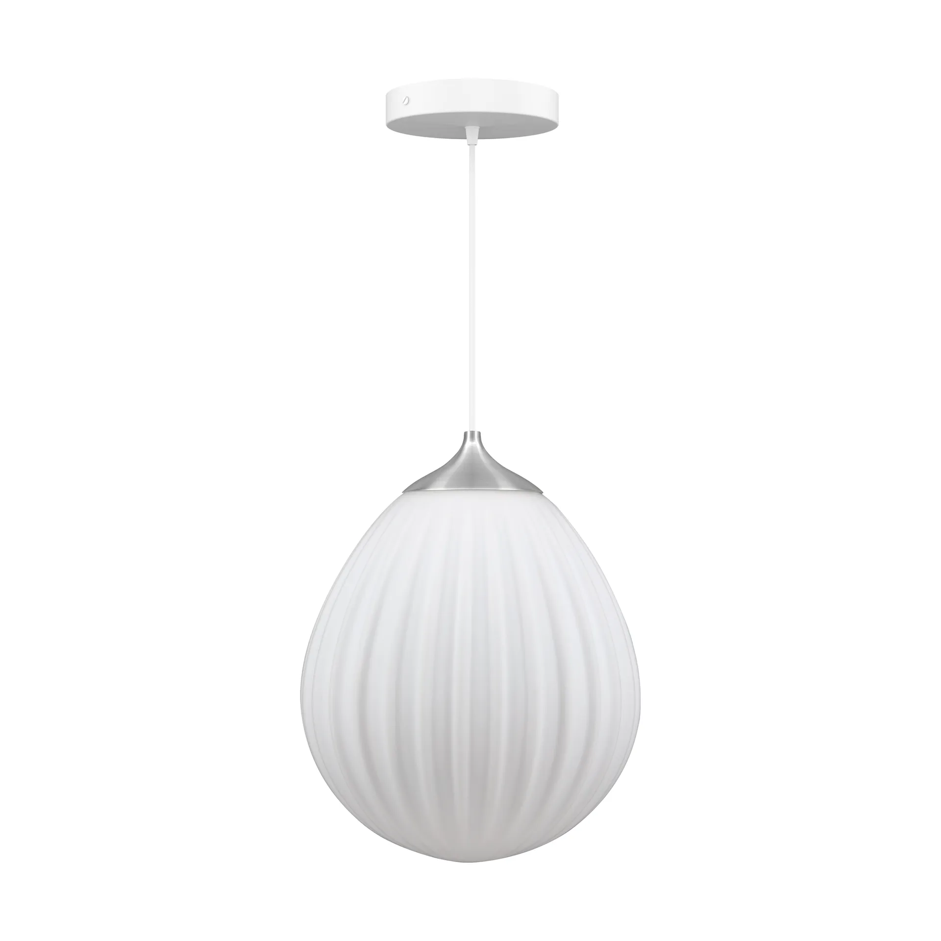 Lampada a sospensione Around The World mini, Acciaio spazzolato Umage