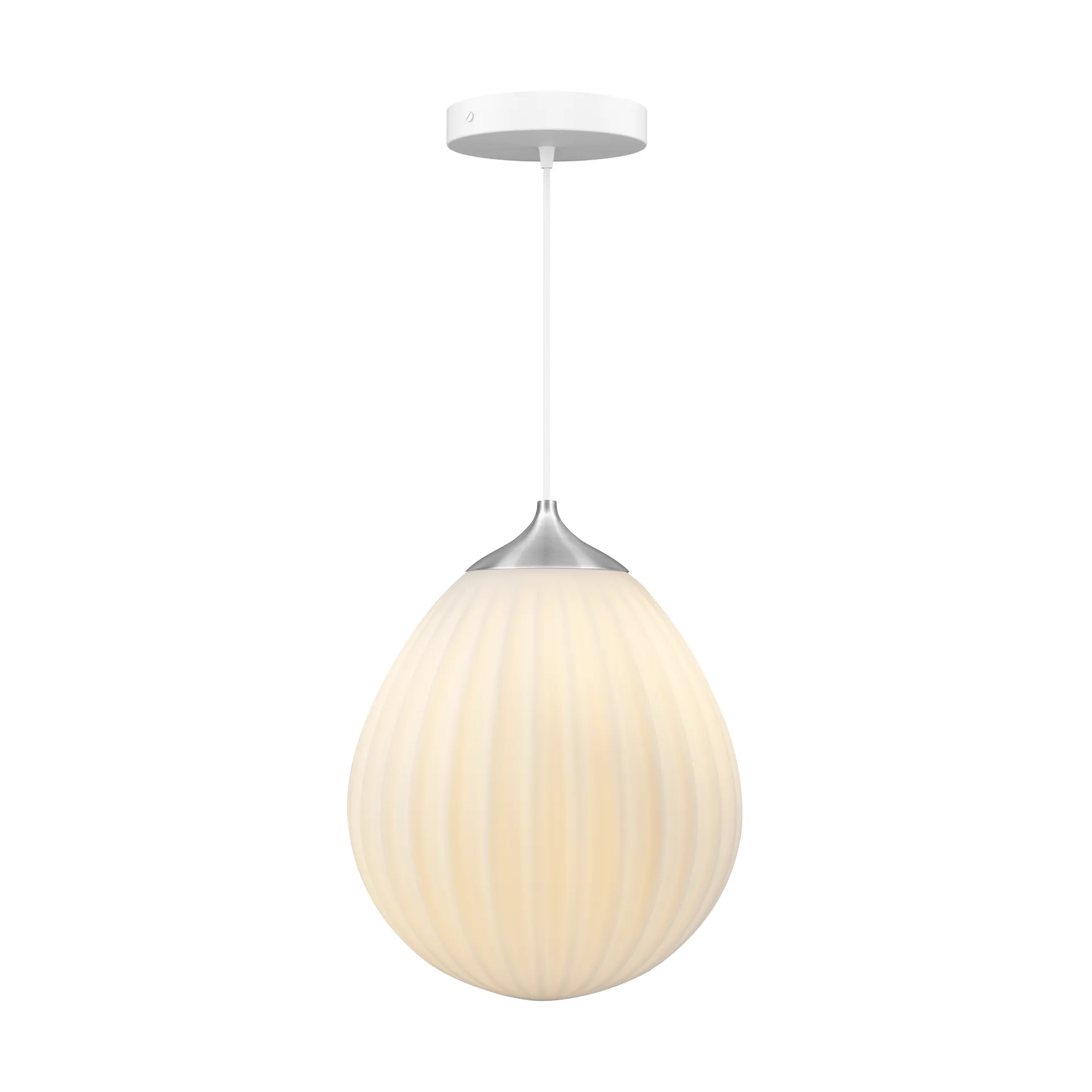 Lampada a sospensione Around The World mini, Acciaio spazzolato Umage