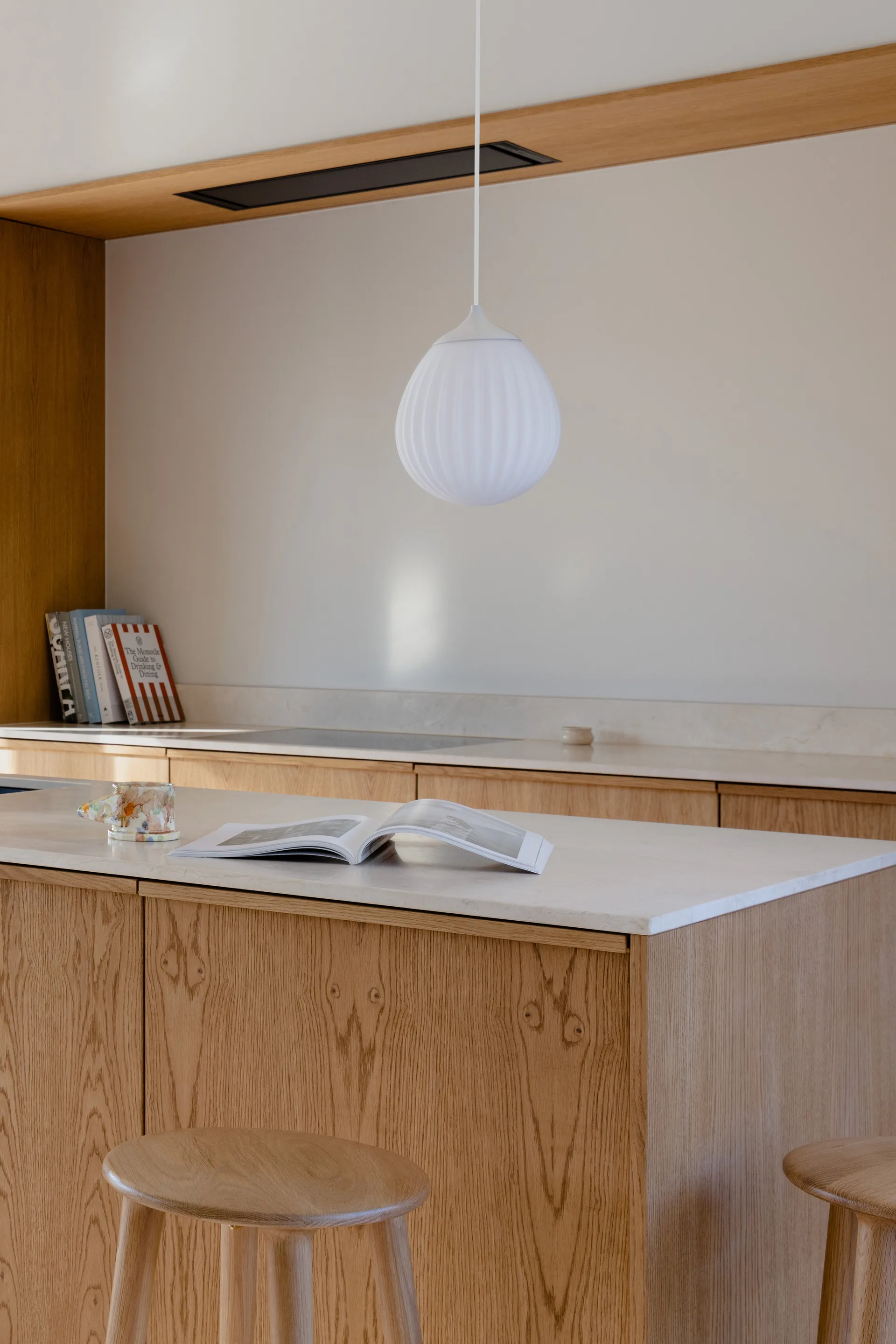 Lampada a sospensione Around The World mini, Bianco Umage