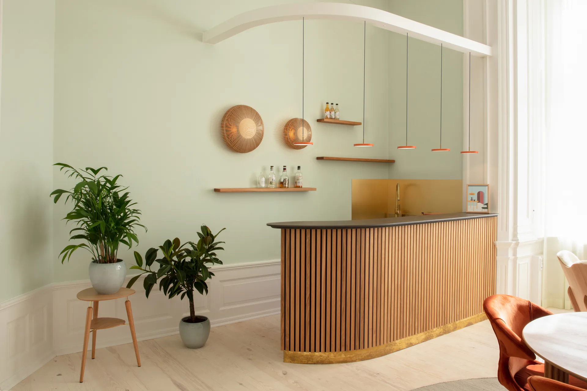 Lampada a sospensione Asteria Micro, Nuance orange Umage