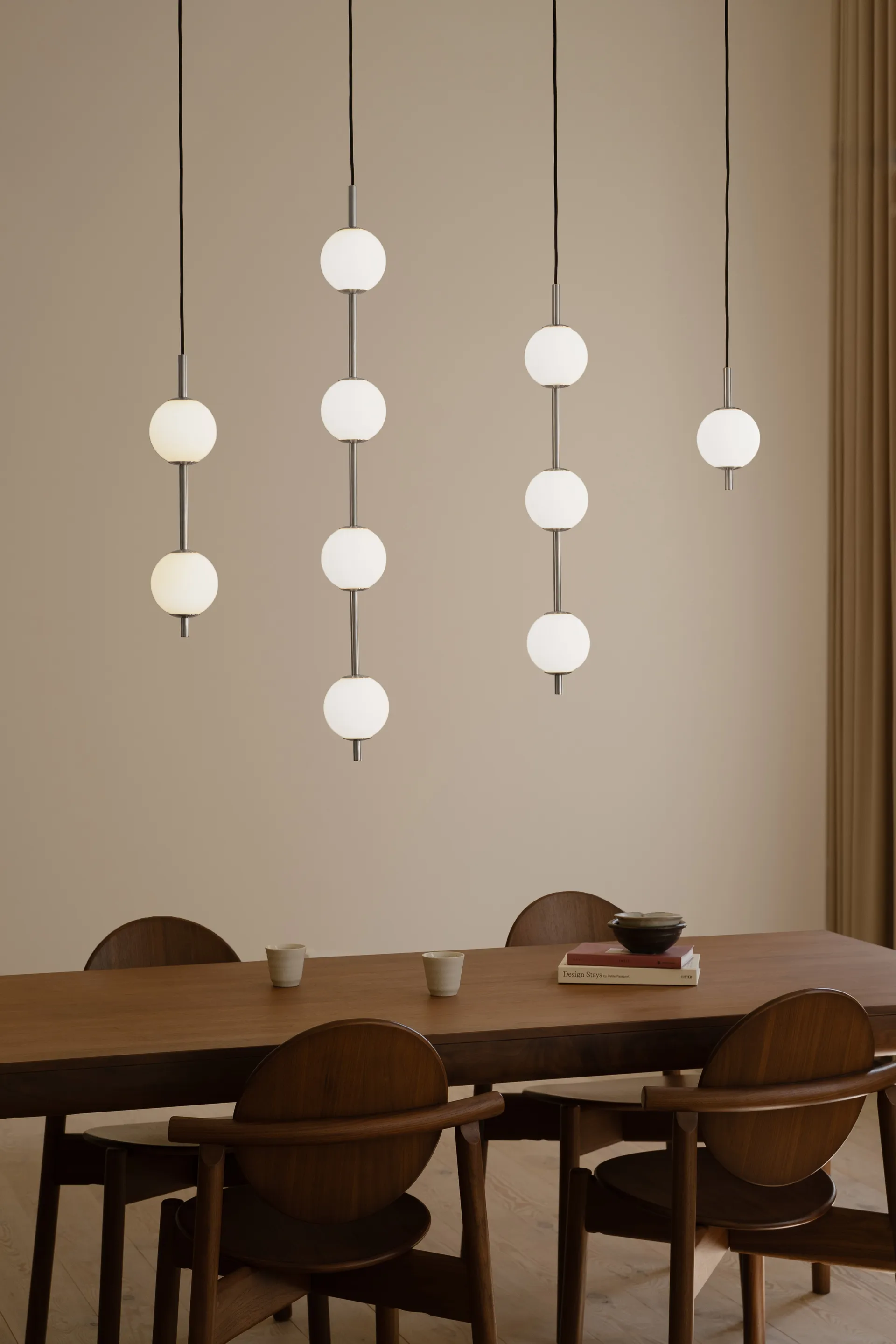 Lampada a sospensione Audrey 3, Acciaio Umage