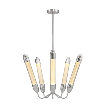 Lampada a sospensione corta Lemon Squeeze Penta  - Acciaio lucido - Umage