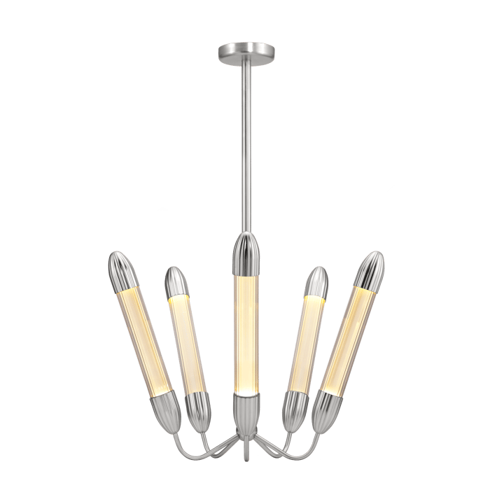 Lampada a sospensione corta Lemon Squeeze Penta  - Acciaio lucido - Umage