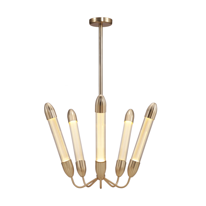 Lampada a sospensione corta Lemon Squeeze Penta  - Ottone placcato - Umage