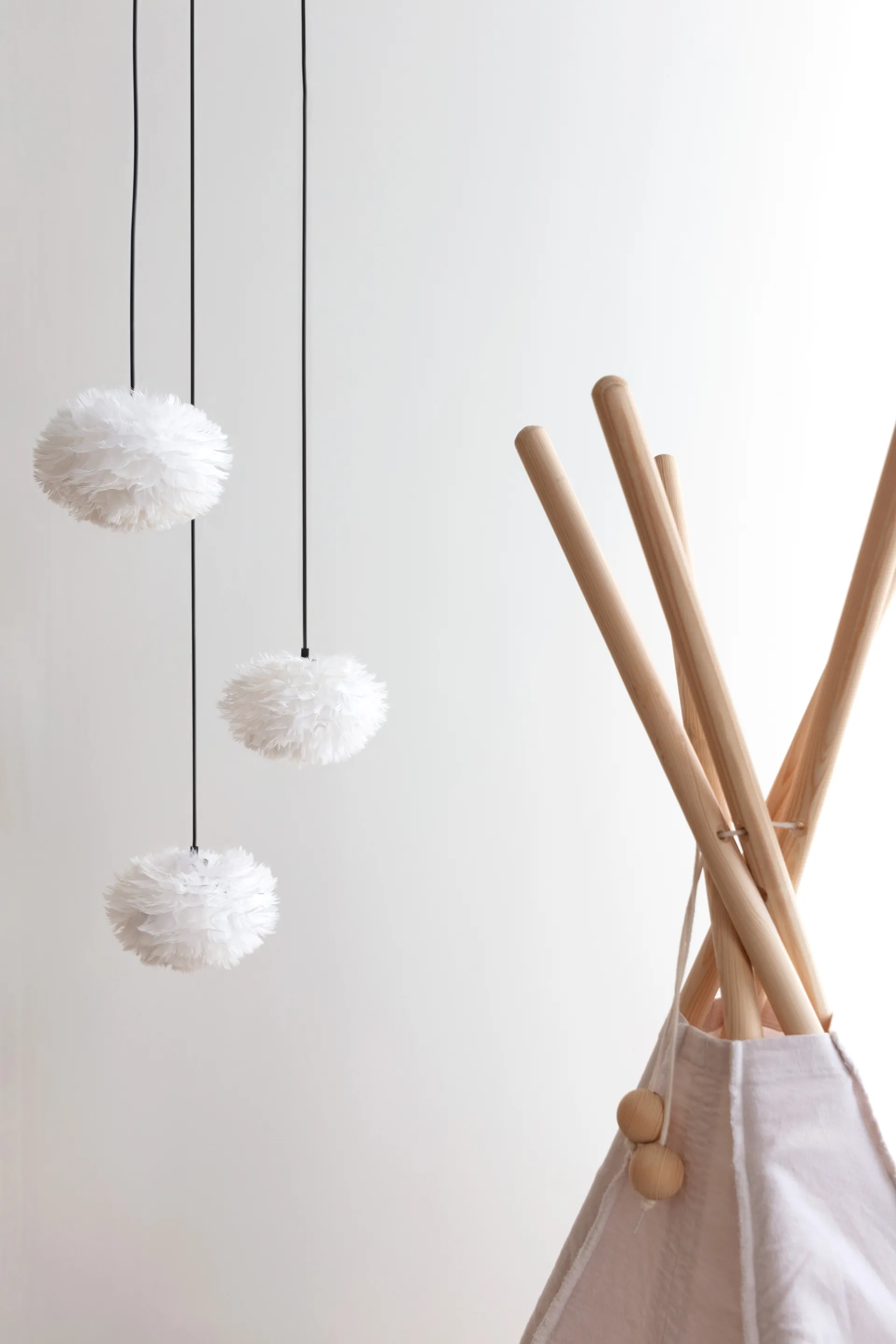 Lampada a sospensione Eos Nano, Bianco, cluster 3 Umage