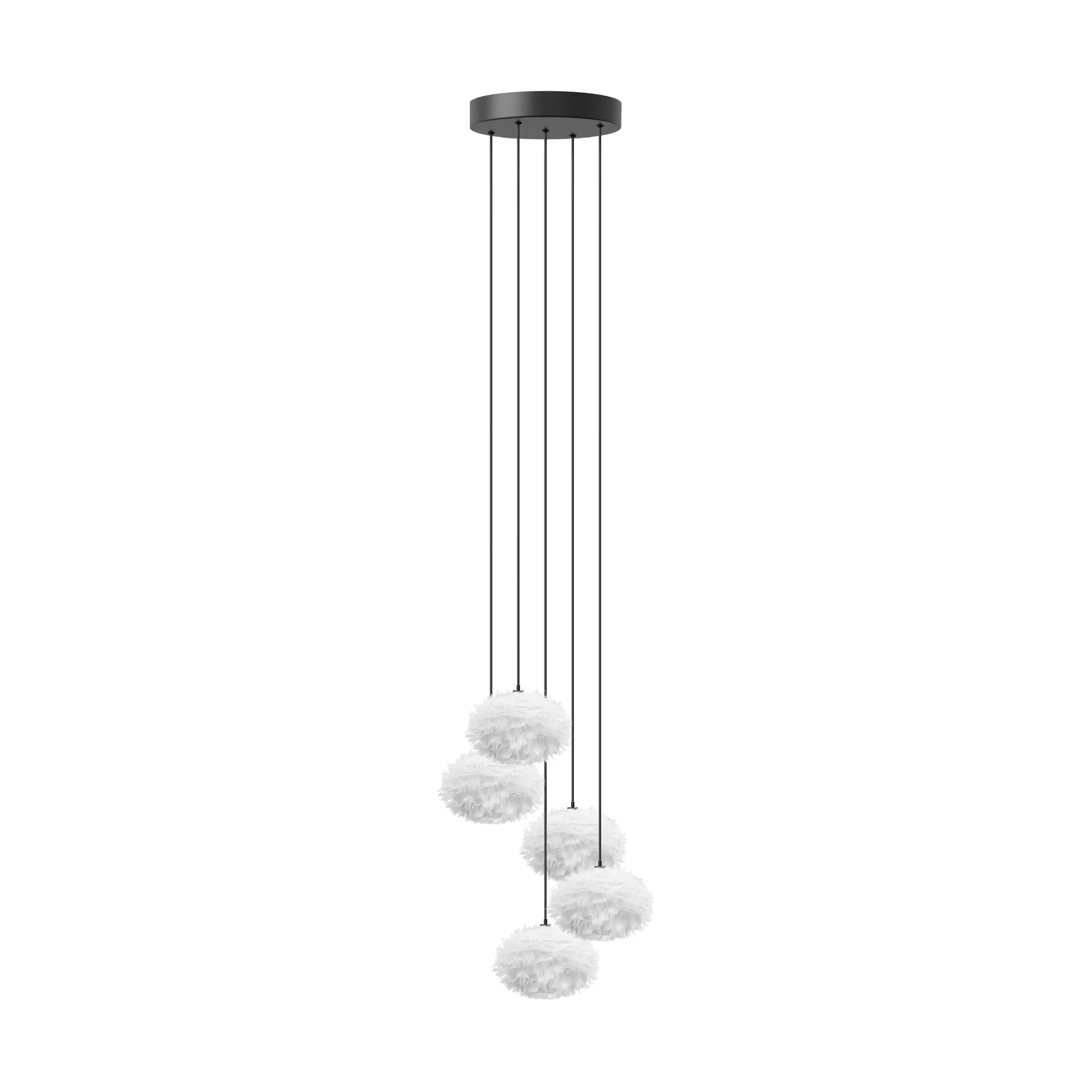 Lampada a sospensione Eos Nano, Bianco, cluster 5 Umage