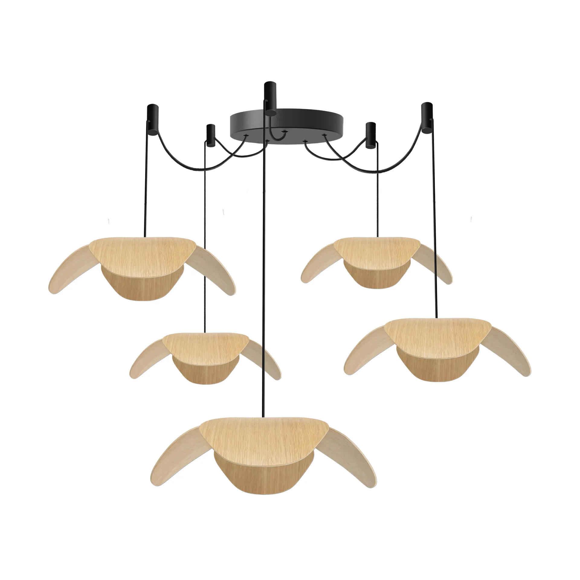 Lampada a sospensione Forget Me Not large, Rovere-cluster 5 Umage