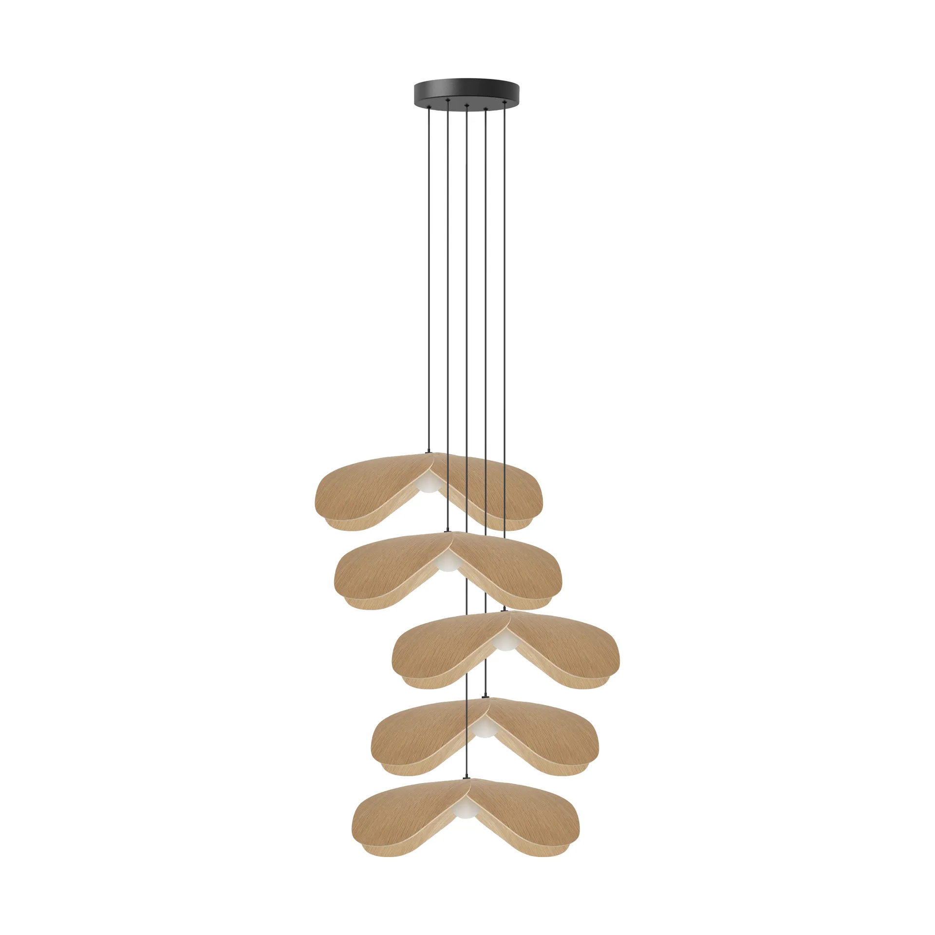 Lampada a sospensione Forget Me Not large, Rovere-cluster 5 Umage