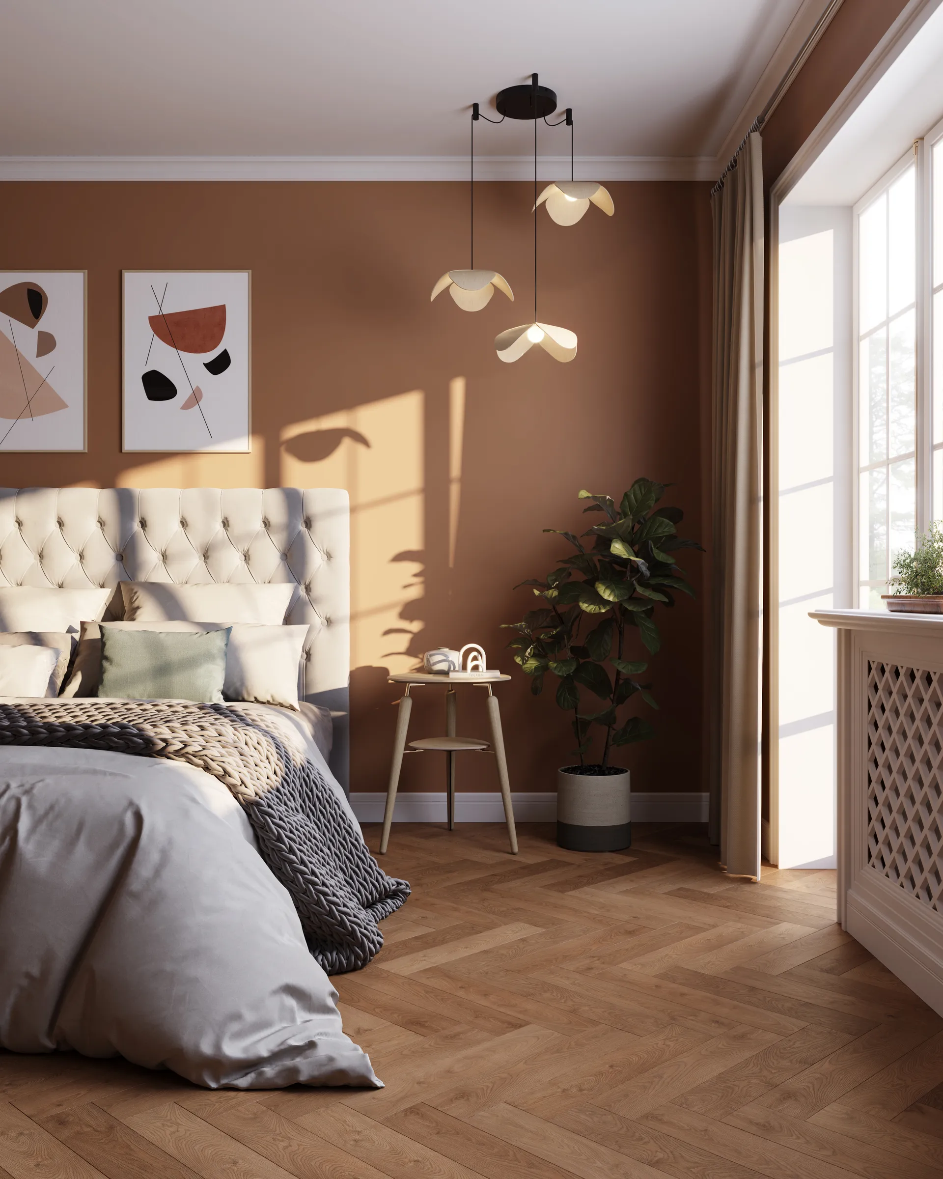 Lampada a sospensione Forget Me Not medium, Rovere-cluster 3 Umage