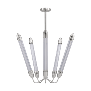 Lampada a sospensione lunga Lemon Squeeze Penta  - Acciaio lucido - Umage