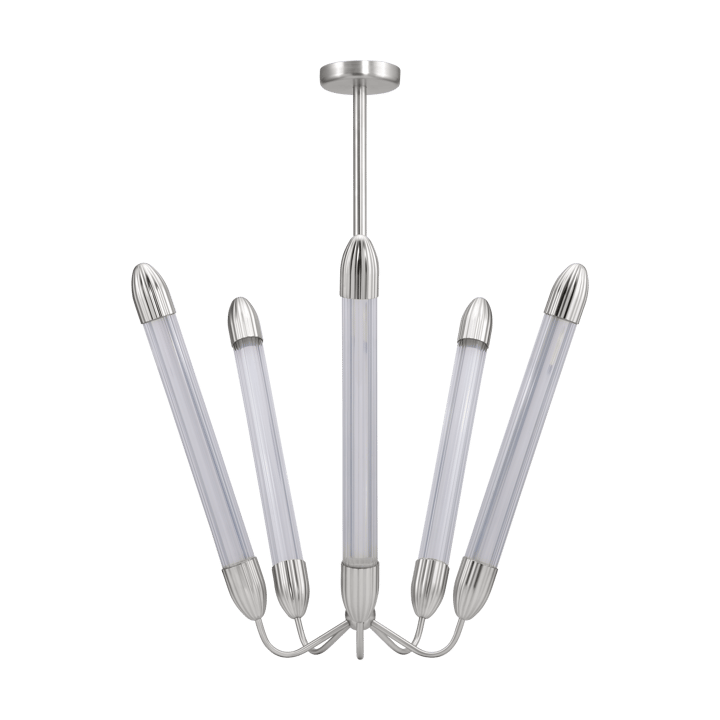 Lampada a sospensione lunga Lemon Squeeze Penta , Acciaio lucido Umage