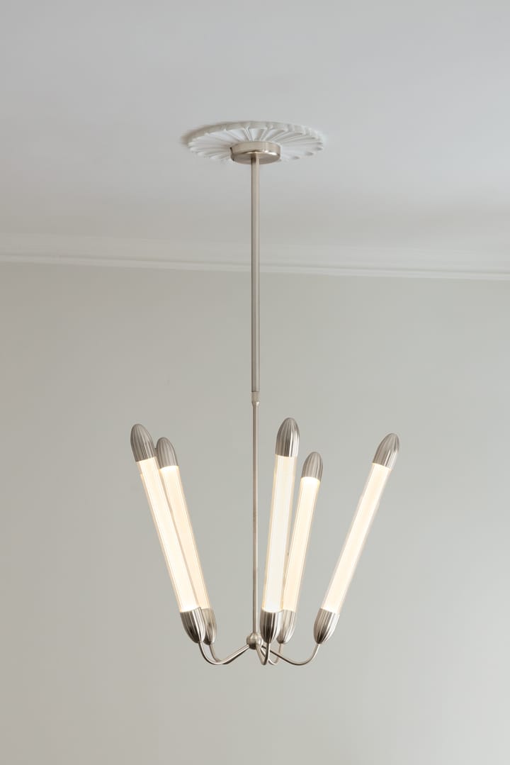Lampada a sospensione lunga Lemon Squeeze Penta , Acciaio lucido Umage