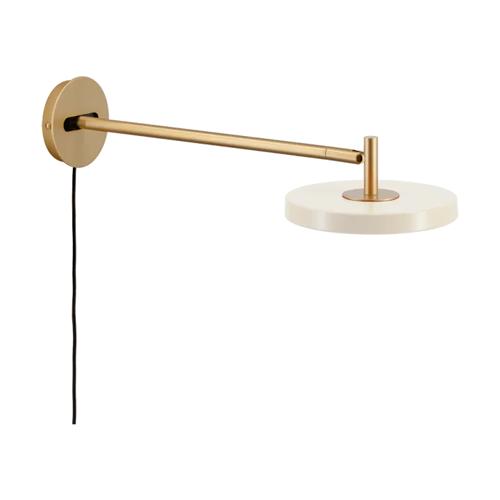 Lampada da parete Asteria Wall - Long, Pearl white-brass - Umage