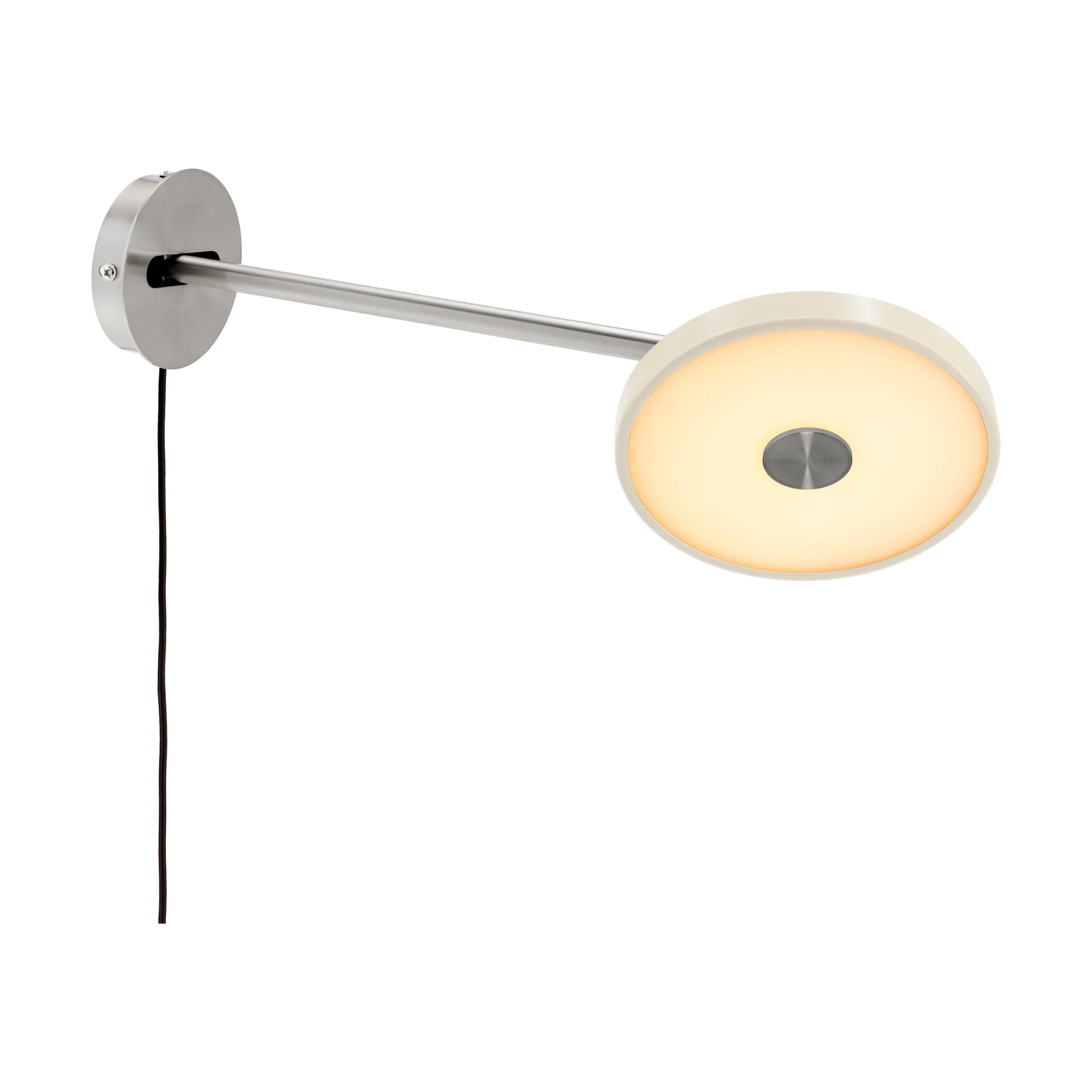 Lampada da parete Asteria Wall, Long, Pearl white-chrome Umage