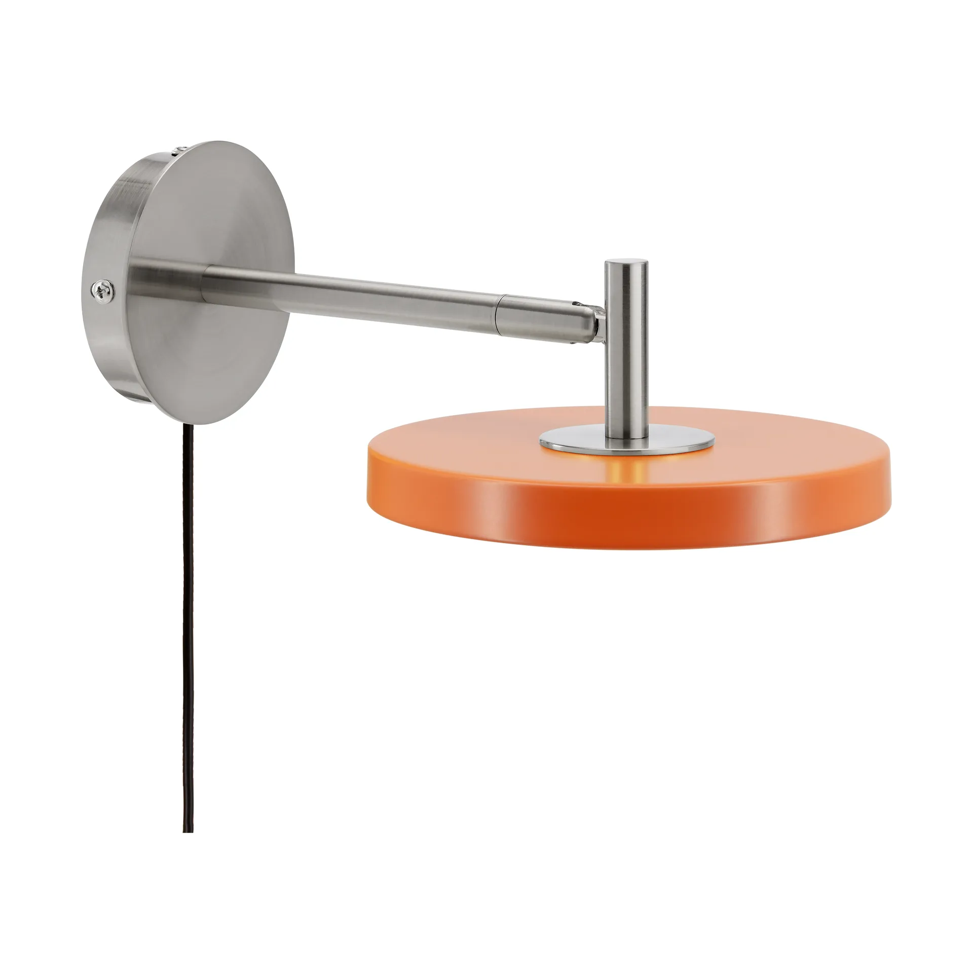 Lampada da parete Asteria Wall, Short, Nuance orange-chrome Umage