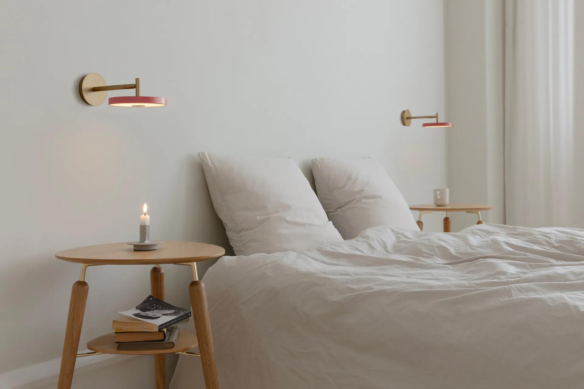 Lampada da parete Asteria Wall, Short, Nuance rose-brass Umage