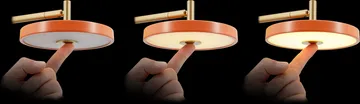 Lampada da parete Asteria Wall - Short, Nuance rose-brass - Umage