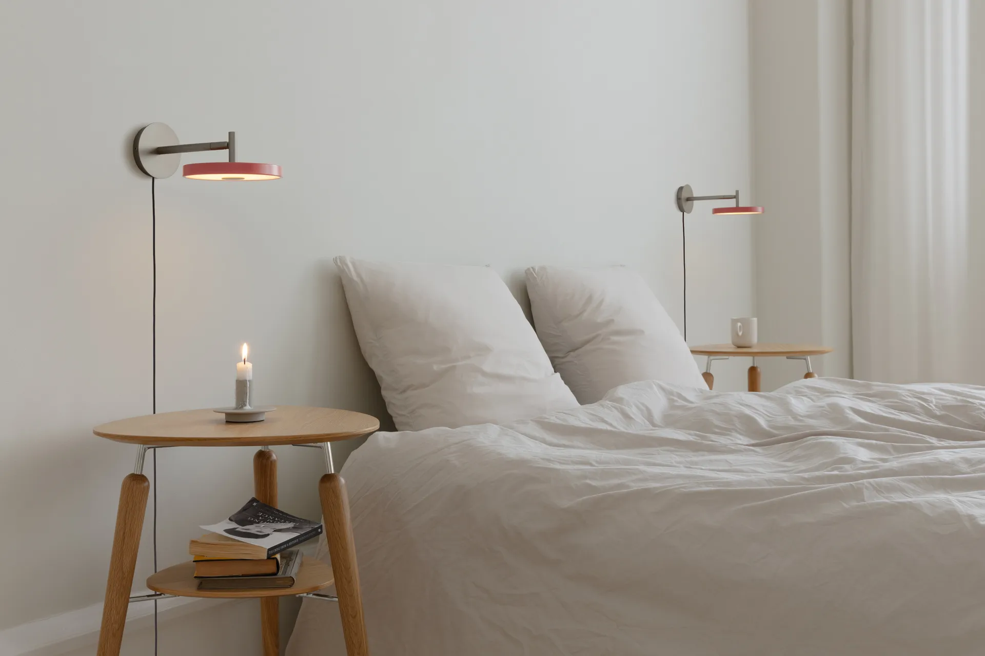 Lampada da parete Asteria Wall, Short, Nuance rose-chrome Umage