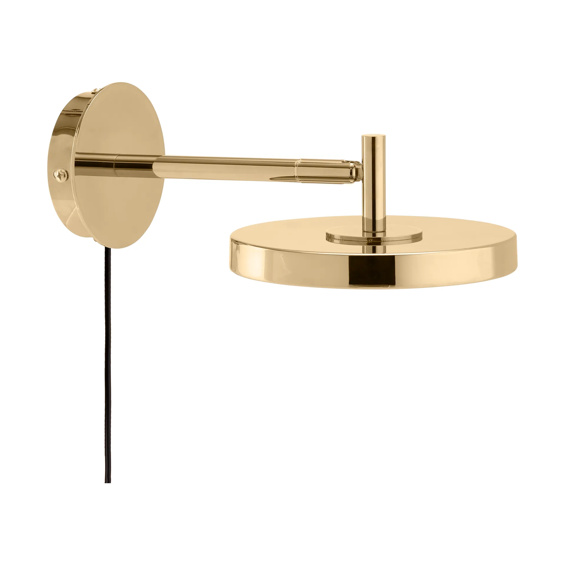 Lampada da parete Asteria Wall, Short, Polished brass Umage
