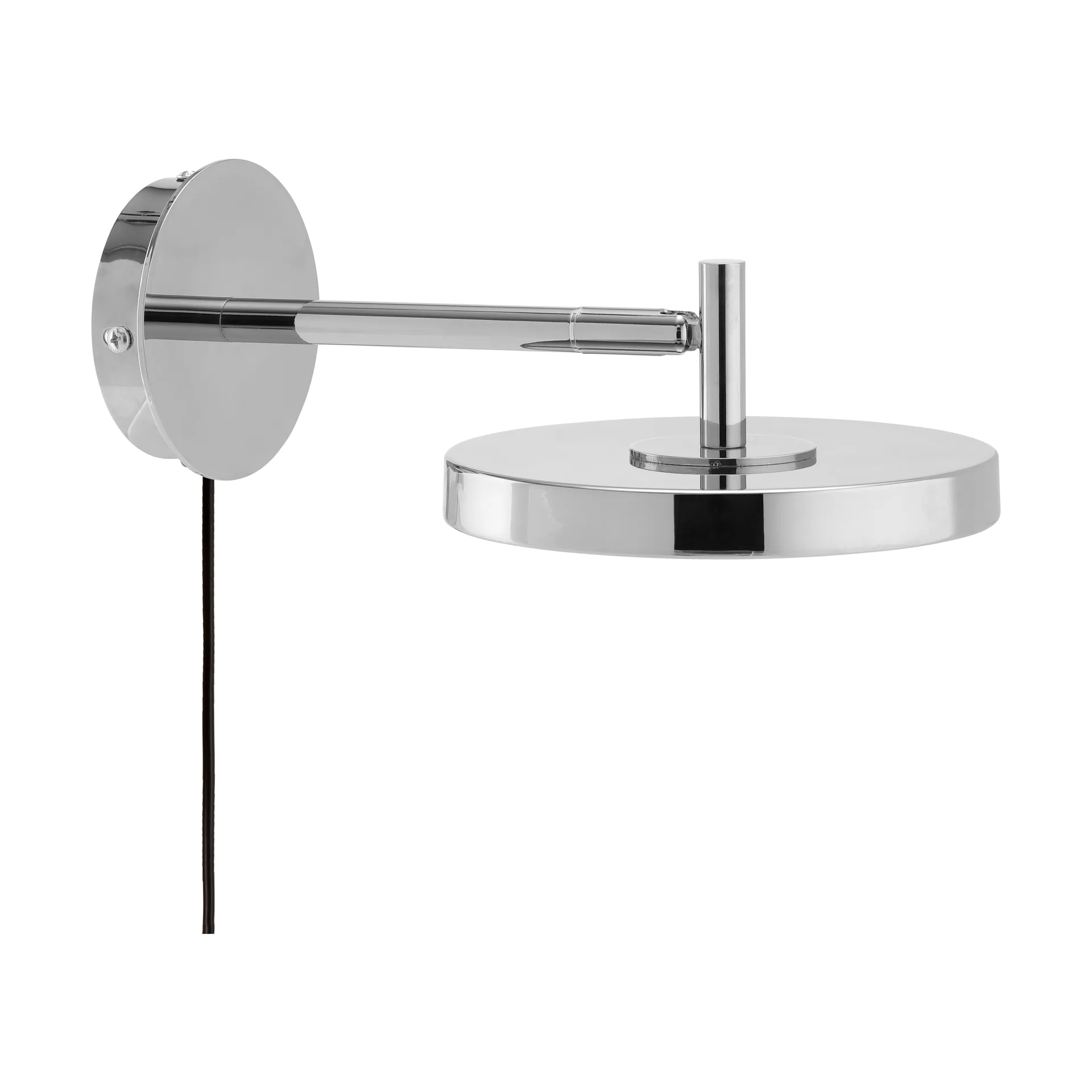 Lampada da parete Asteria Wall, Short, Polished steel Umage