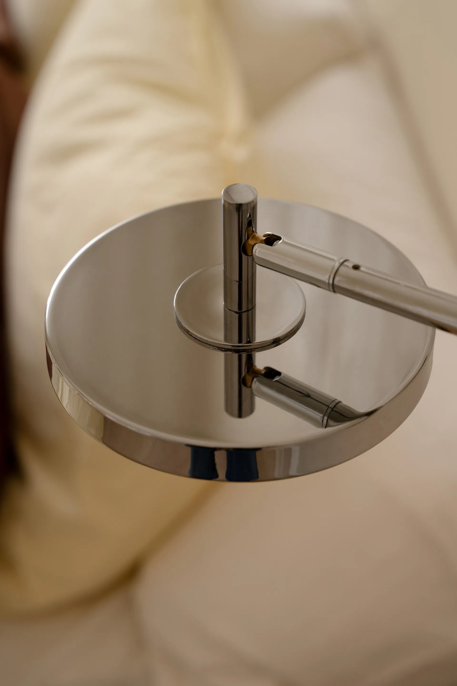 Lampada da parete Asteria Wall, Short, Polished steel Umage