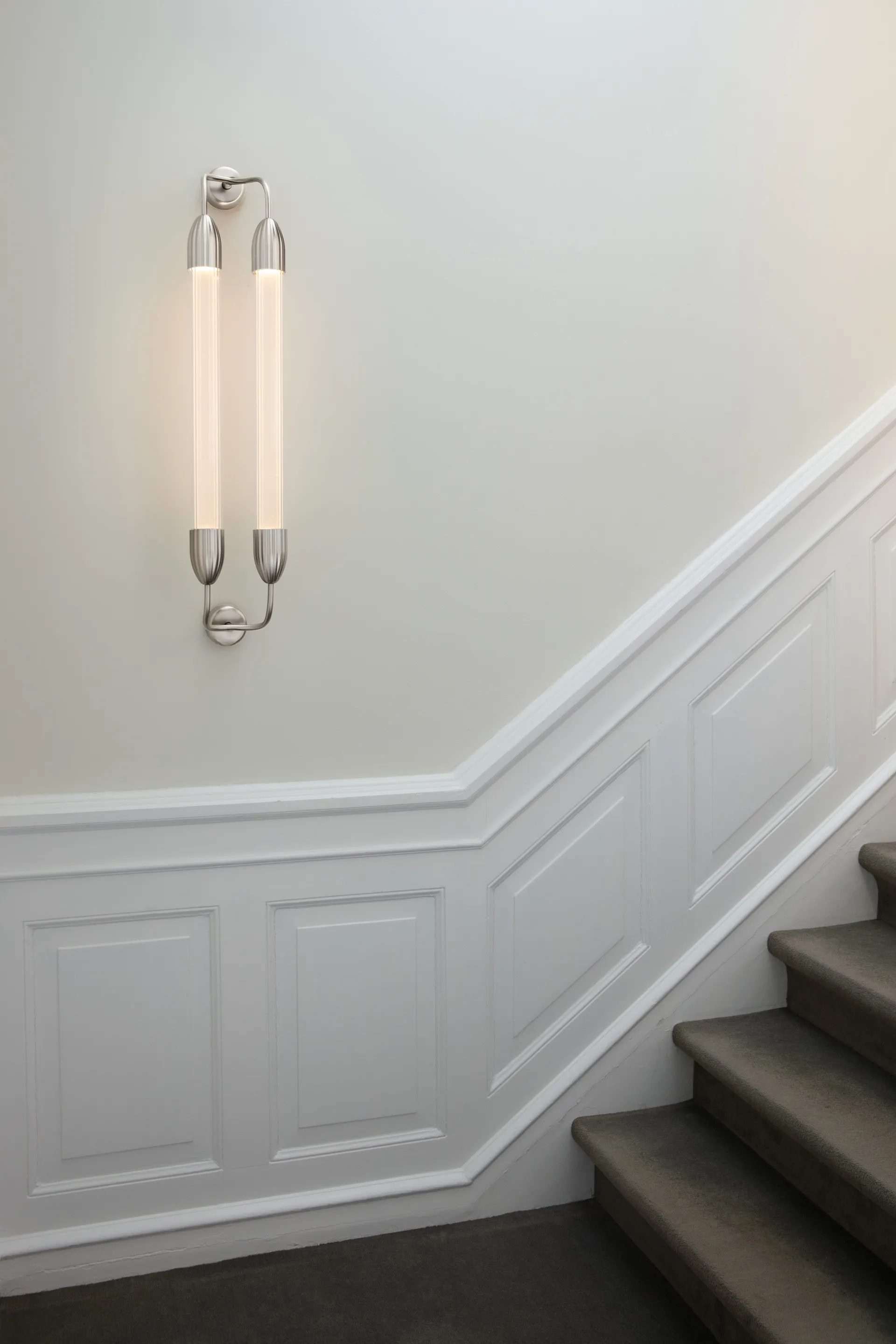 Lampada da parete lunga Lemon Squeeze Wall  , Acciaio doppio lucido Umage