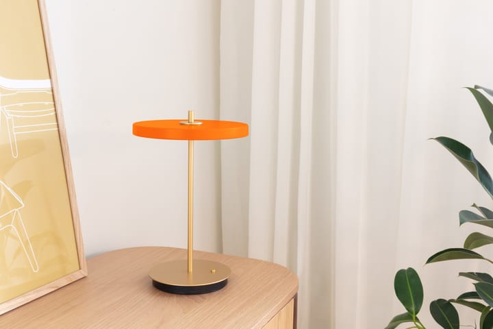 Lampada da tavolo Asteria Move - Arancione - Umage