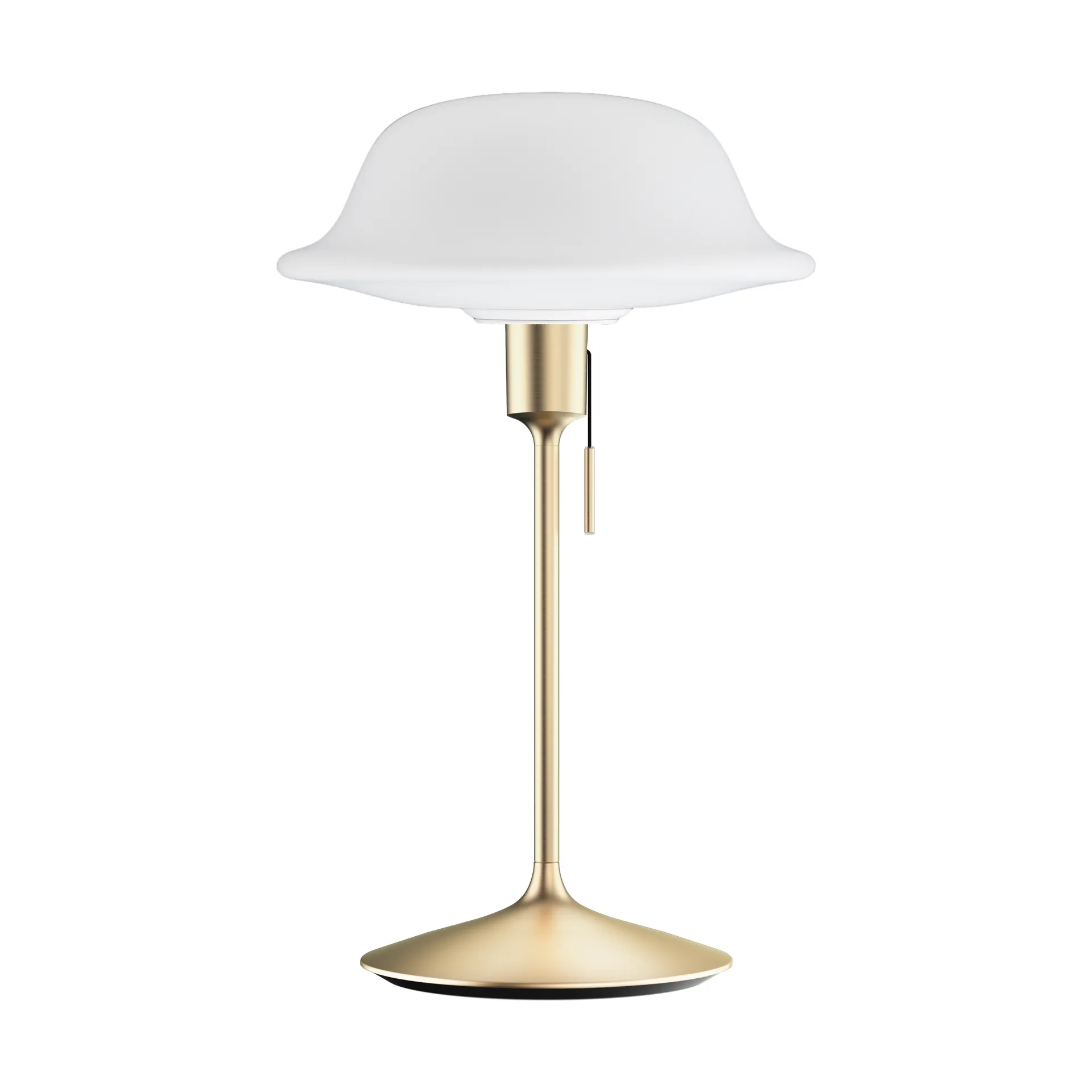 Lampada da tavolo Butler, Bianco-Ottone spazzolato Umage