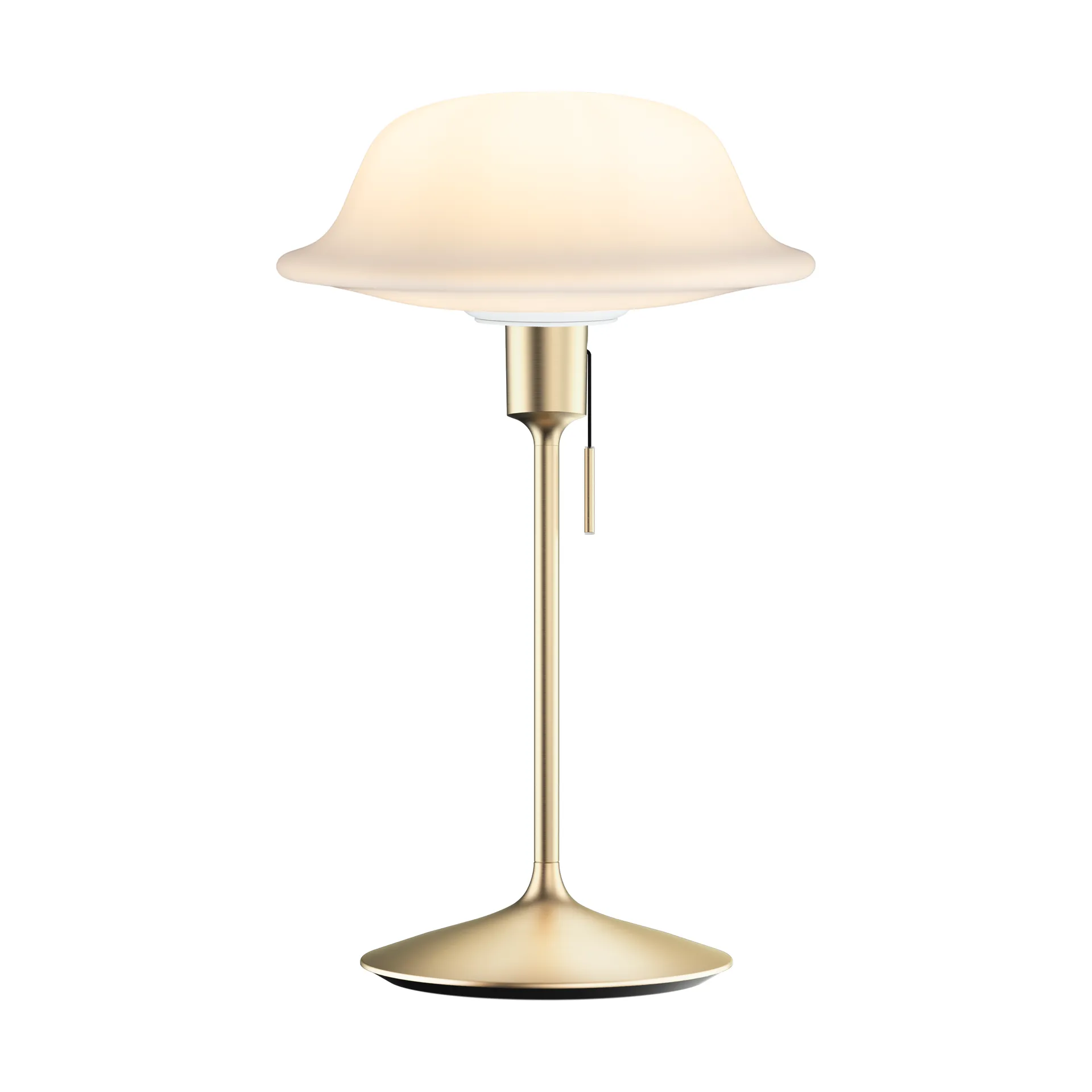 Lampada da tavolo Butler, Bianco-Ottone spazzolato Umage