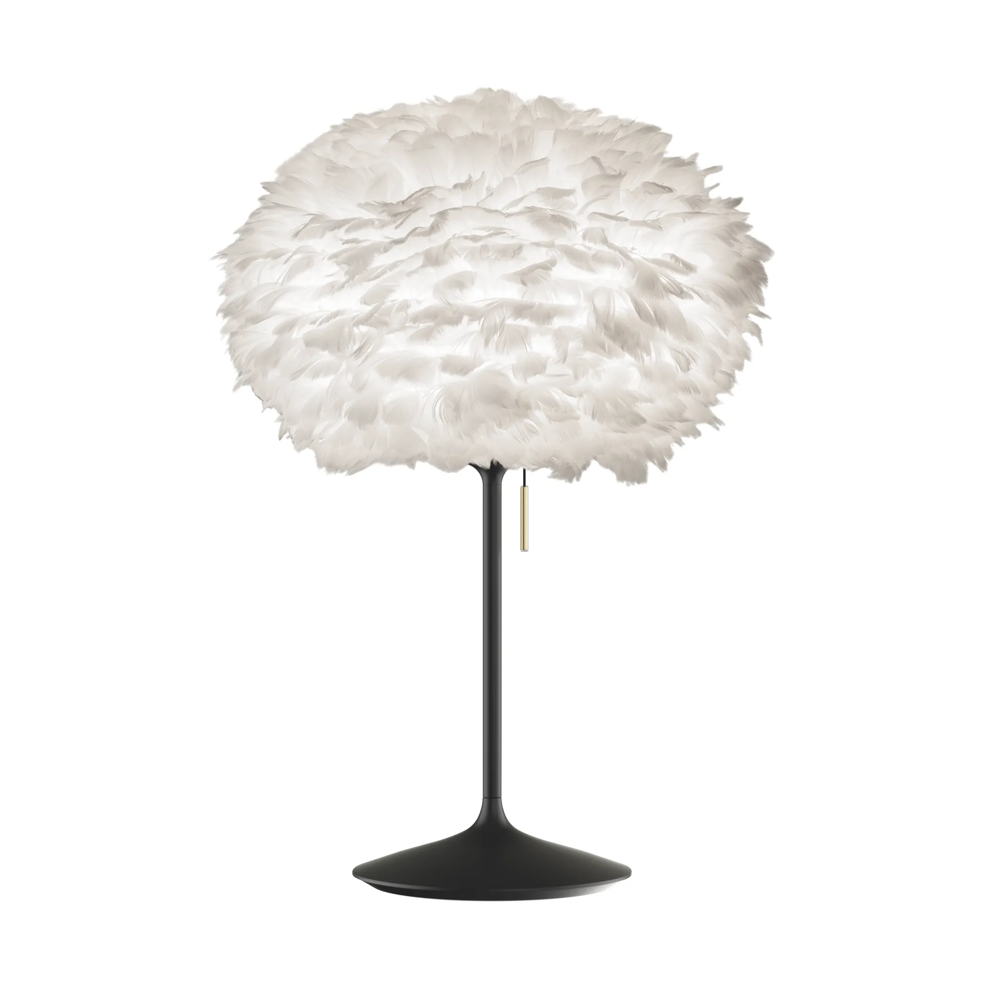 Lampada da tavolo Eos medium, Bianco-Nero Umage