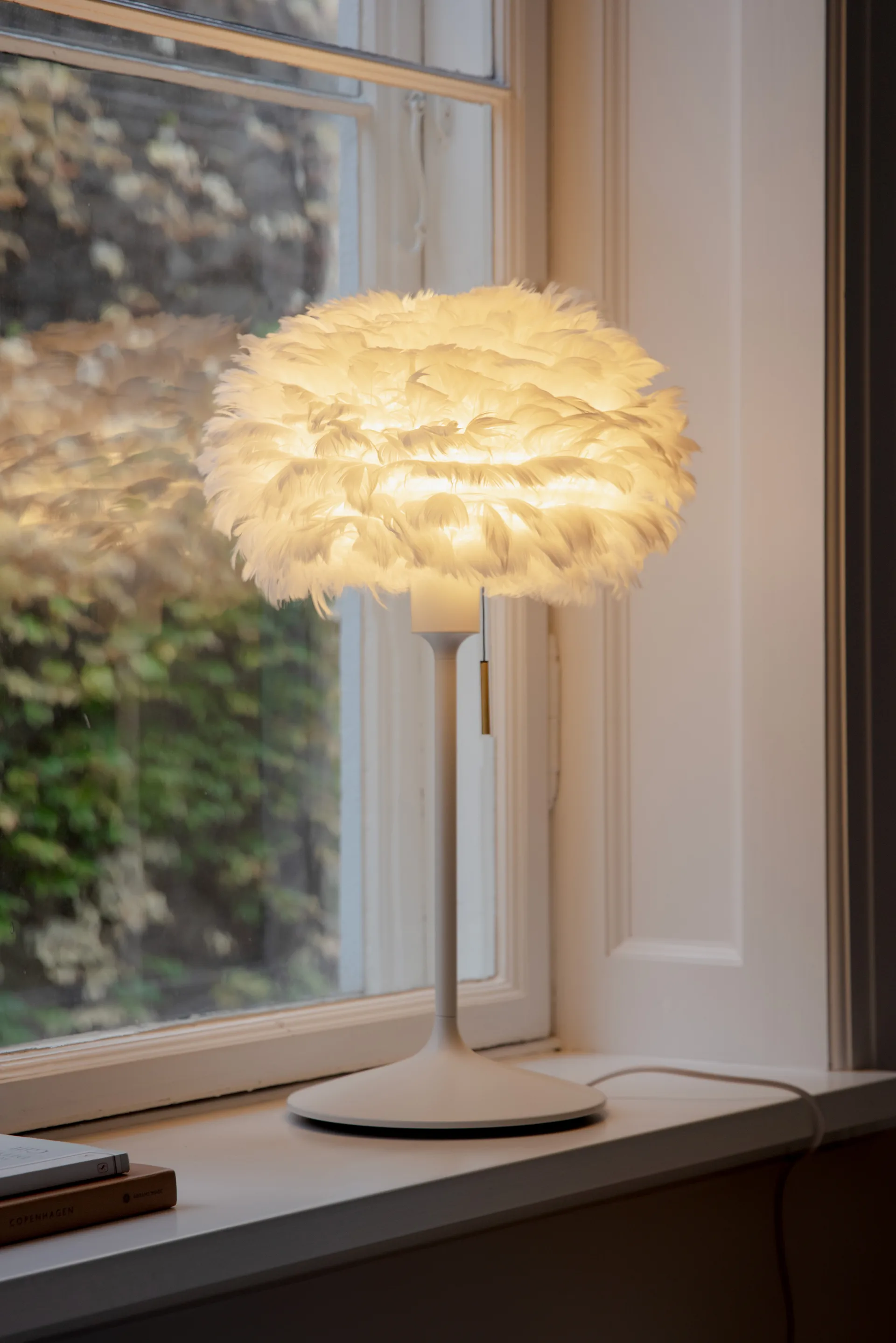 Lampada da tavolo Eos mini, Bianco-Bianco Umage