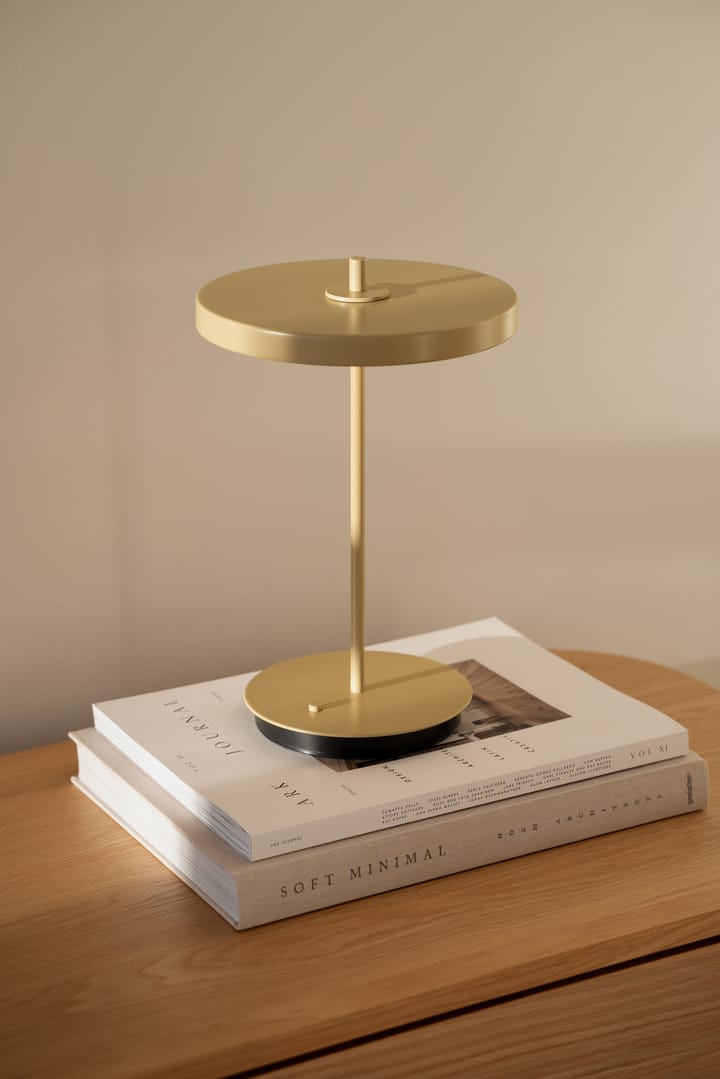 Lampada da tavolo portatile Asteria Move , Monochrome-giallo burro Umage